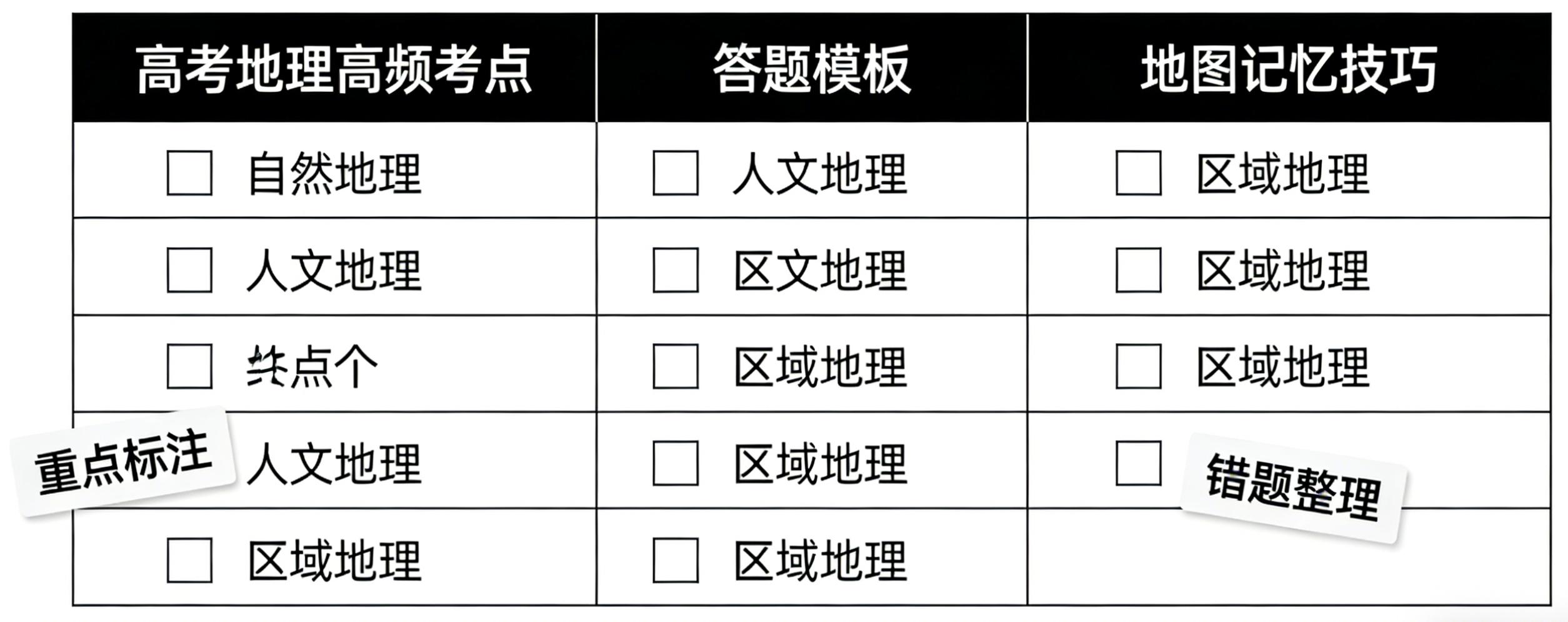高考地理主观题提分攻略:阅卷规则+答题模板,家长学生都能用