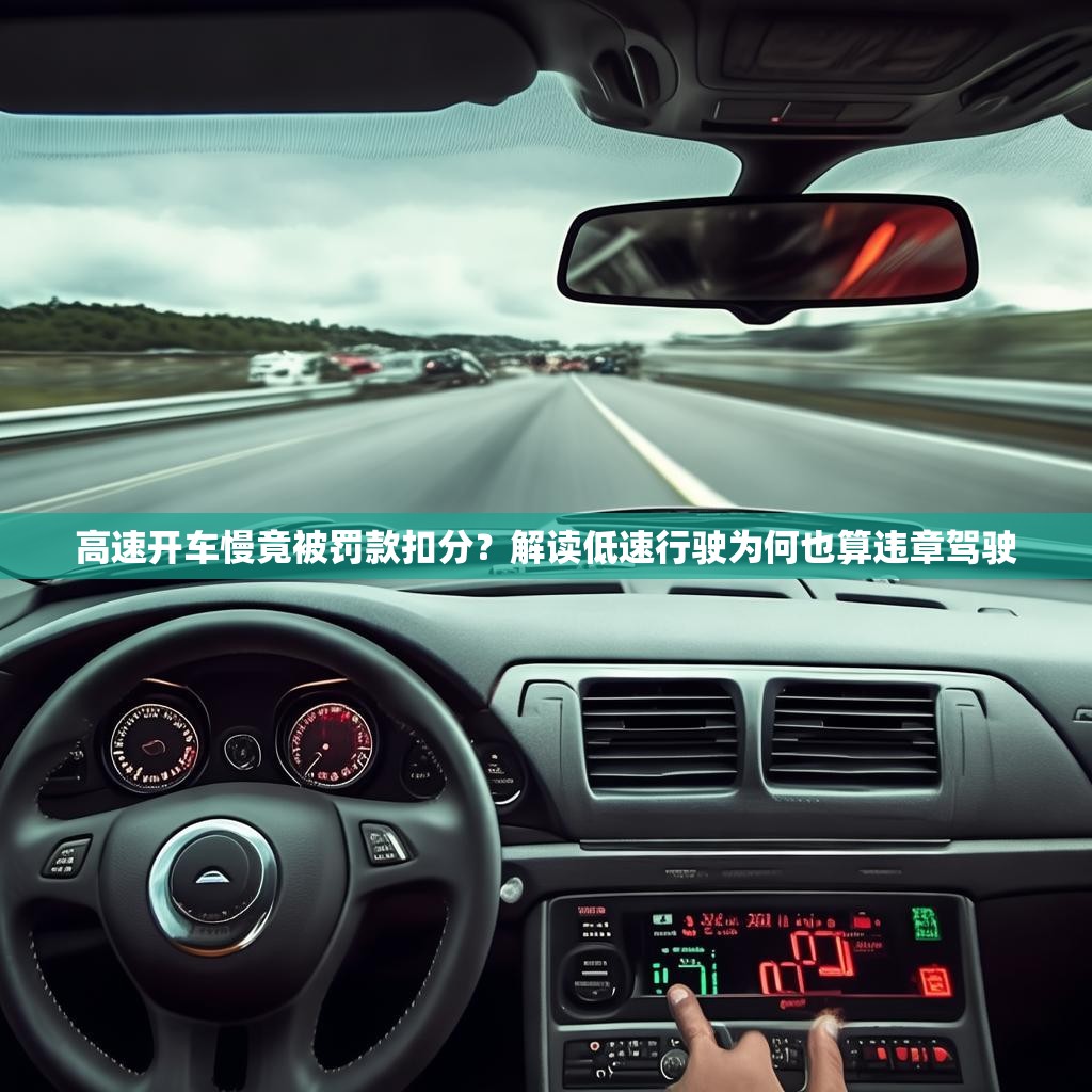 高速开车慢竟被罚款扣分？解读低速行驶为何也算违章驾驶
