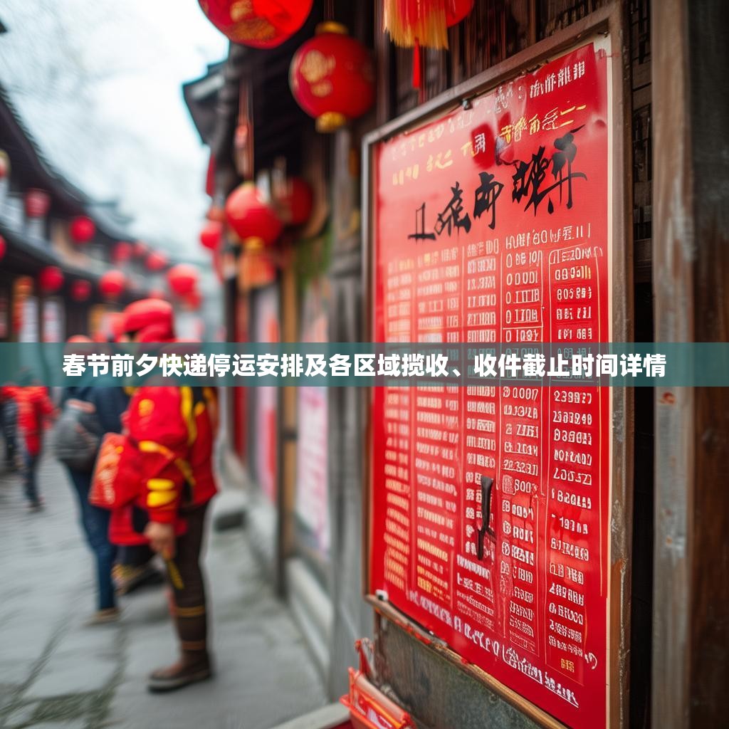 春节前夕快递停运安排及各区域揽收、收件截止时间详情