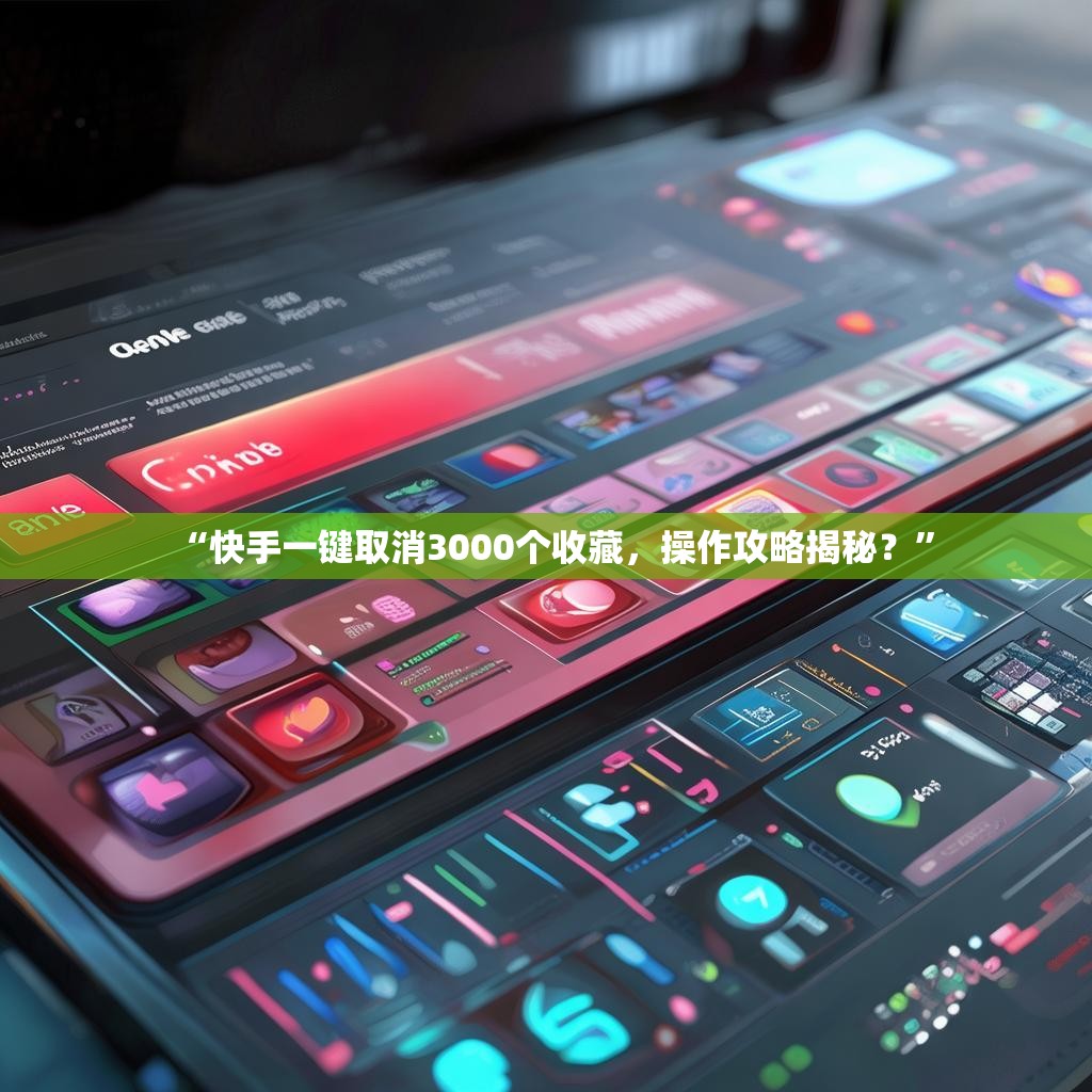 “快手一键取消3000个收藏，操作攻略揭秘？”