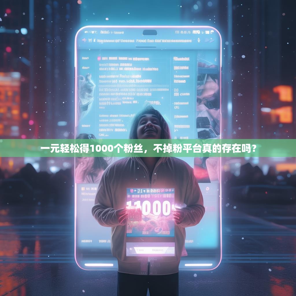 一元轻松得1000个粉丝,不掉粉平台真的存在吗?
