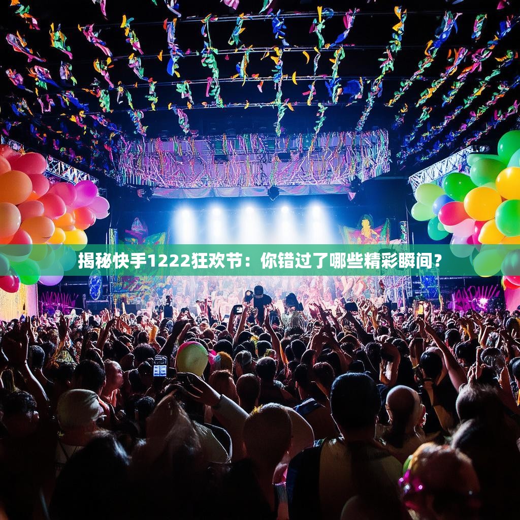 揭秘快手1222狂欢节:你错过了哪些精彩瞬间?