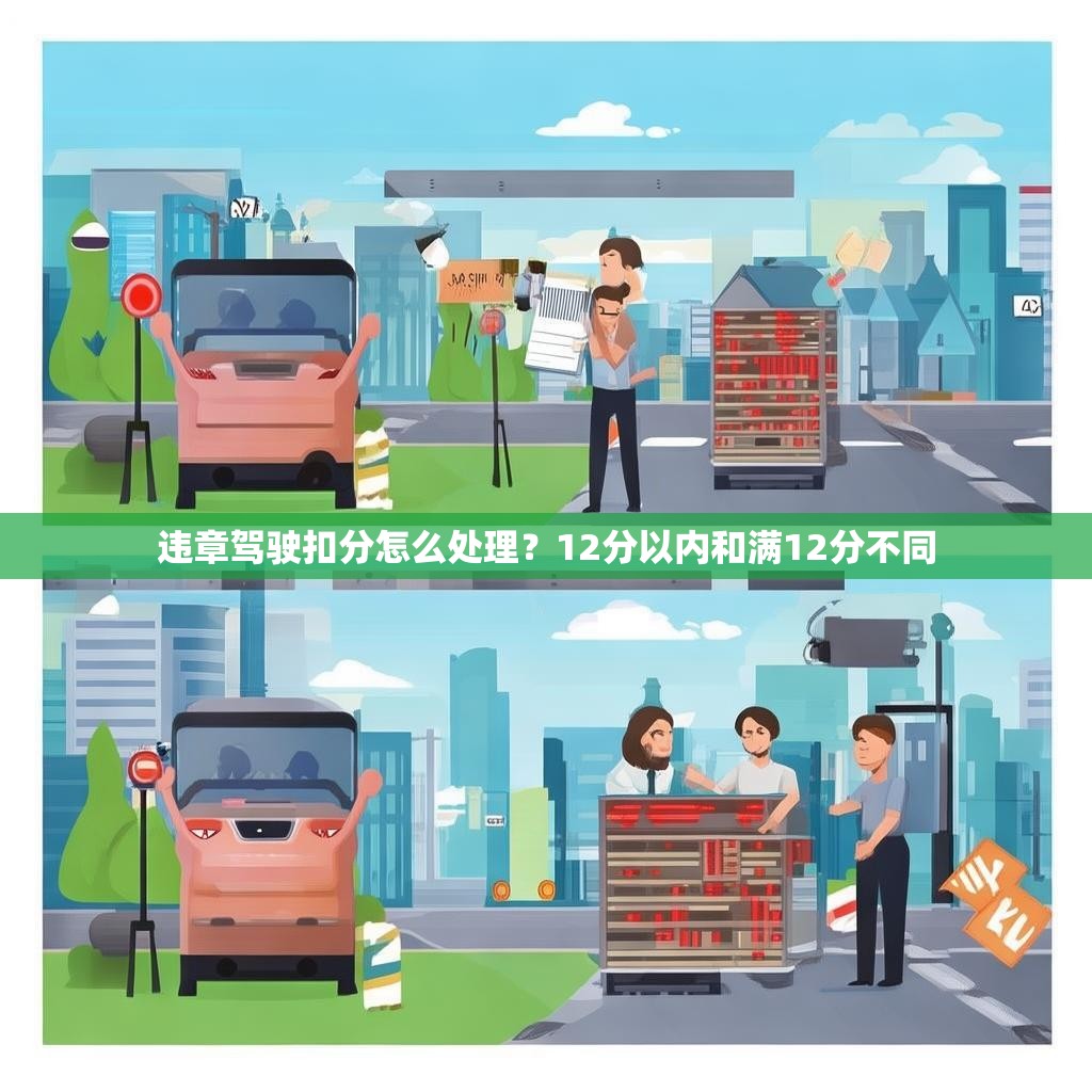违章驾驶扣分怎么处理？12分以内和满12分不同