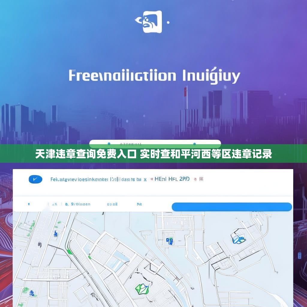 天津违章查询免费入口 实时查和平河西等区违章记录
