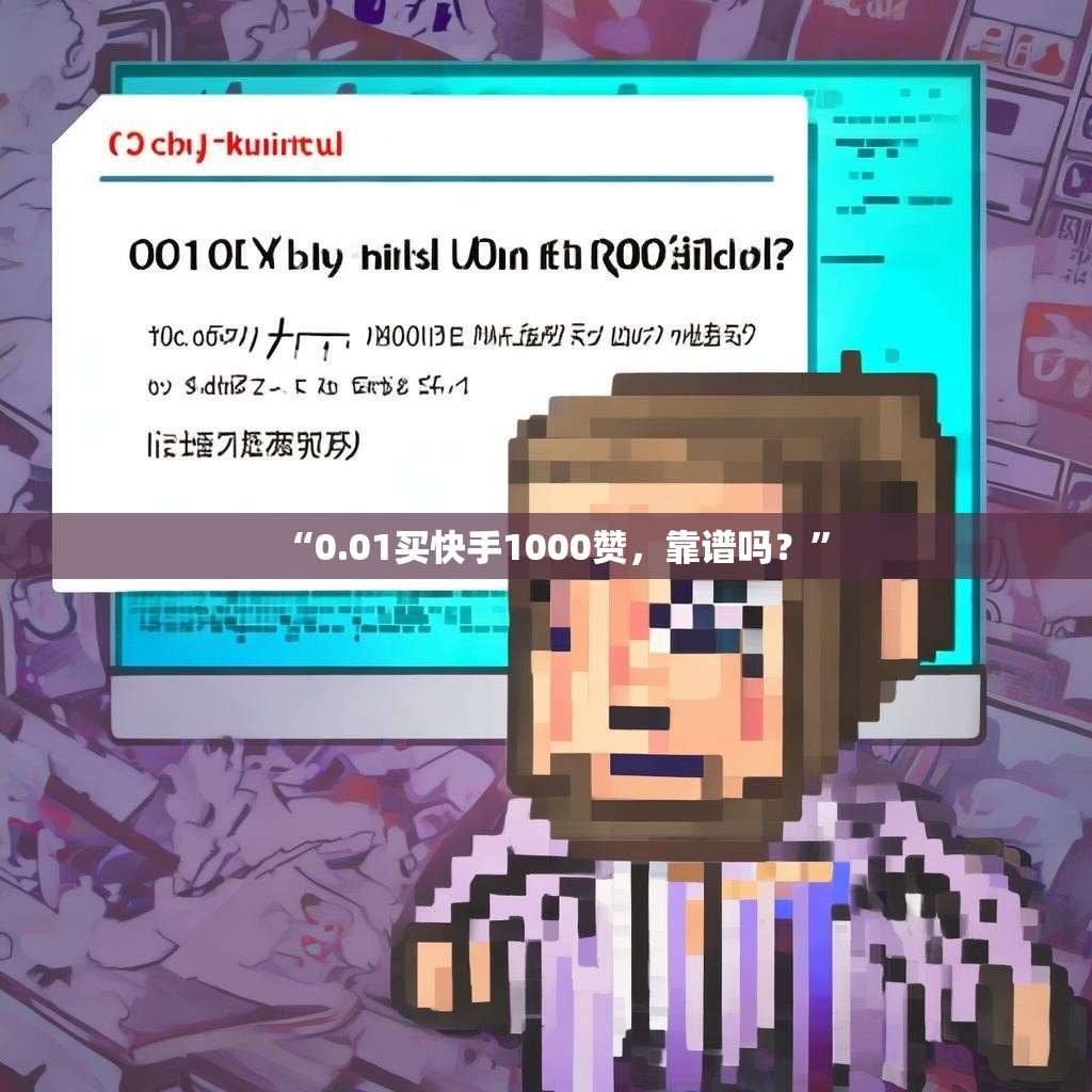 “0.01买快手1000赞,靠谱吗?”