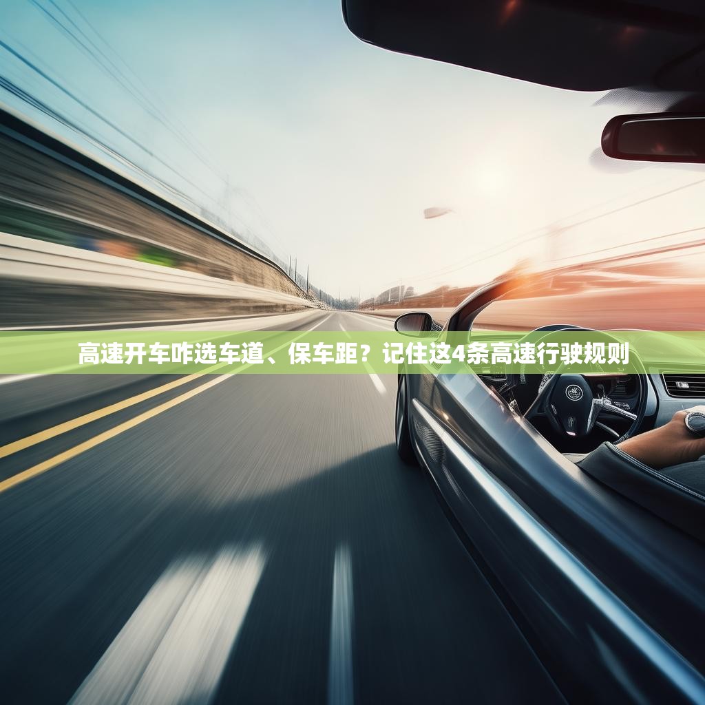 高速开车咋选车道、保车距？记住这4条高速行驶规则