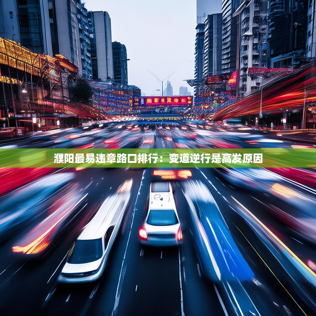 濮阳最易违章路口排行：变道逆行是高发原因