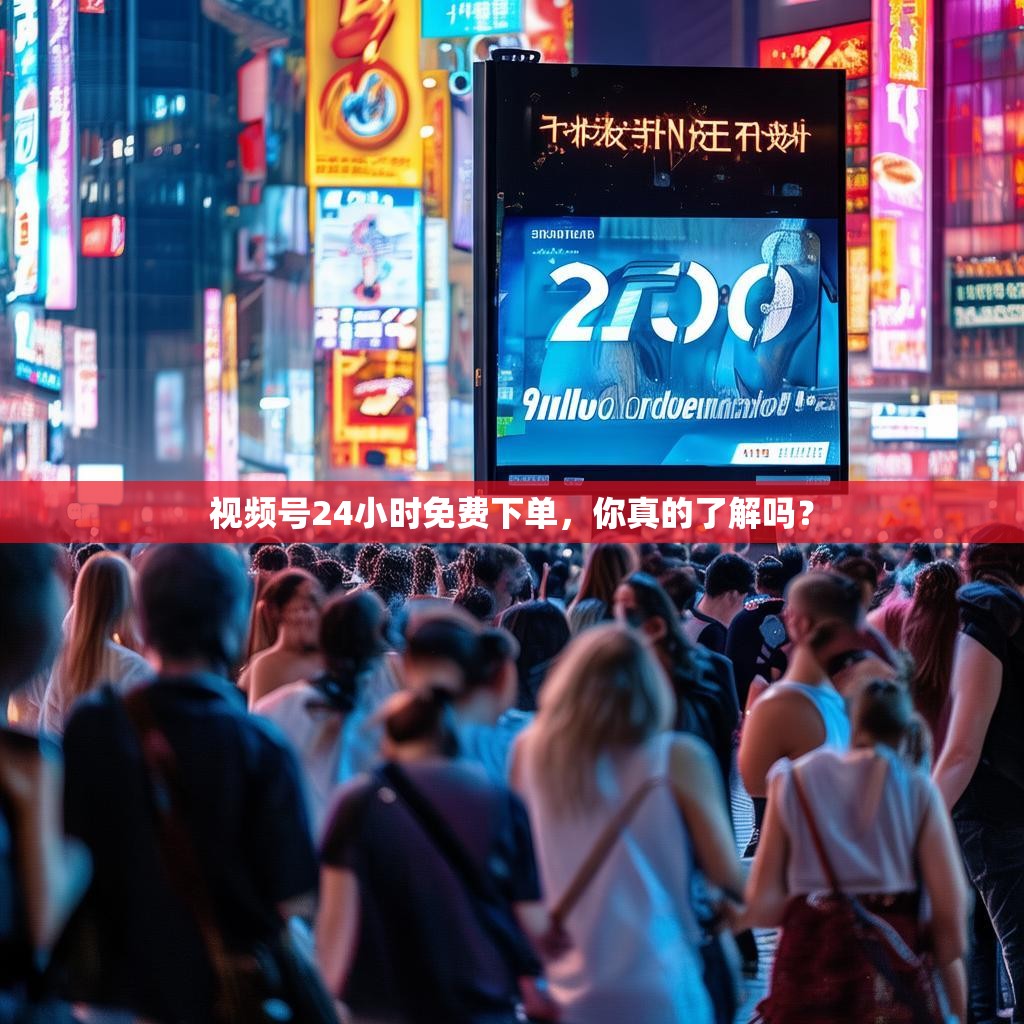 视频号<strong><mark>24小时免费下单</mark></strong>，你真的了解吗？