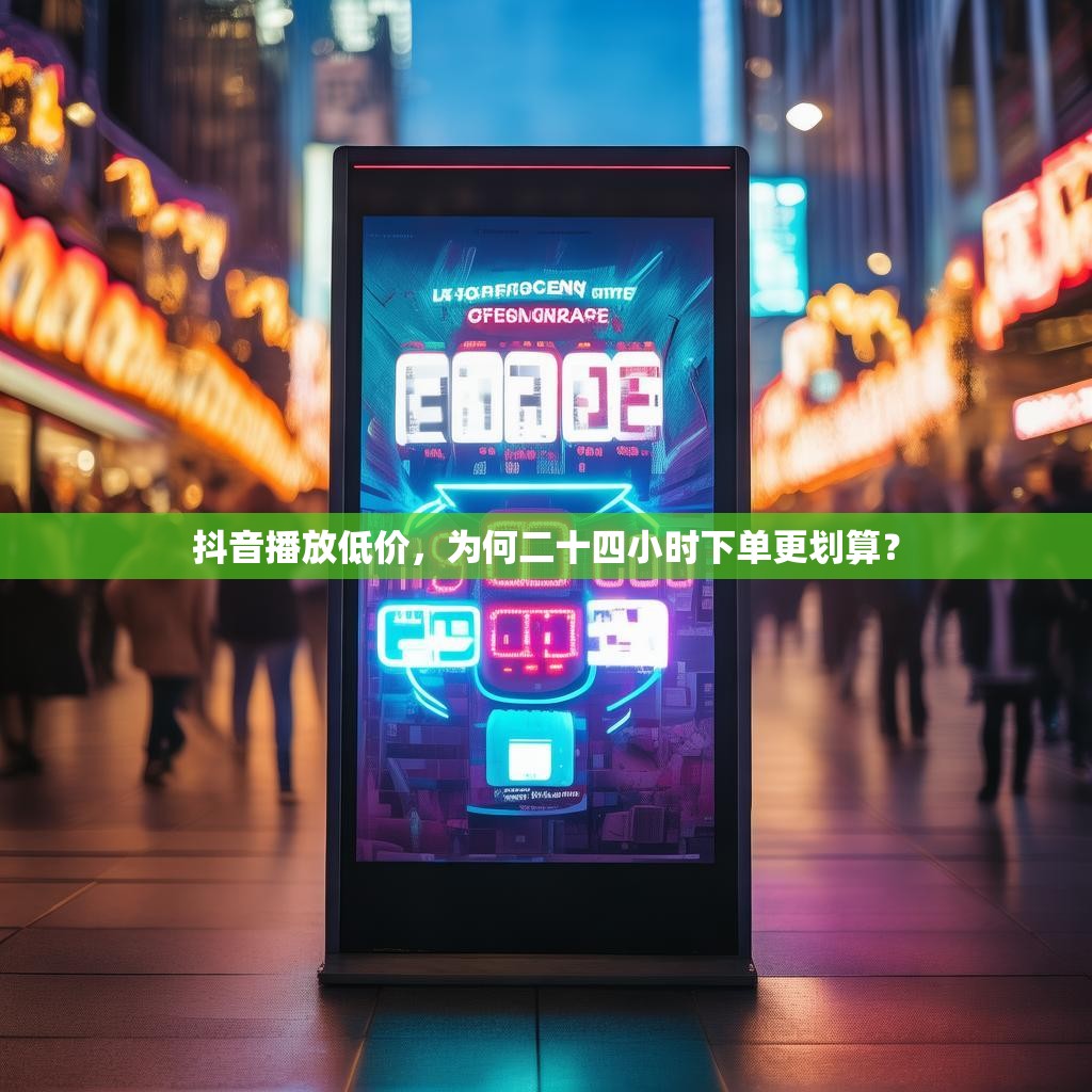 抖音播放低价，为何二十四小时下单更划算？
