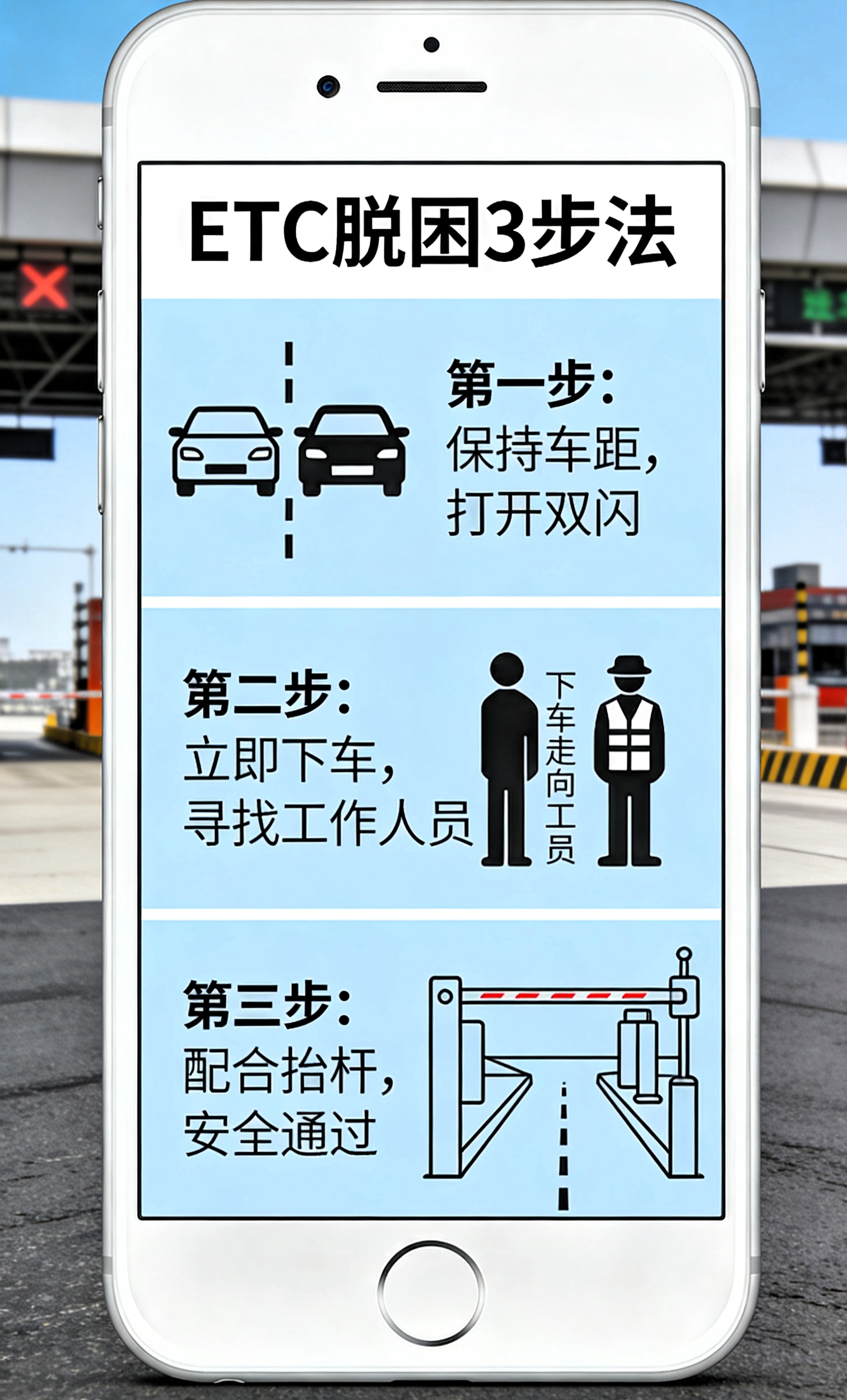 高速ETC误入别倒车!原地找工作人员,免扣12分